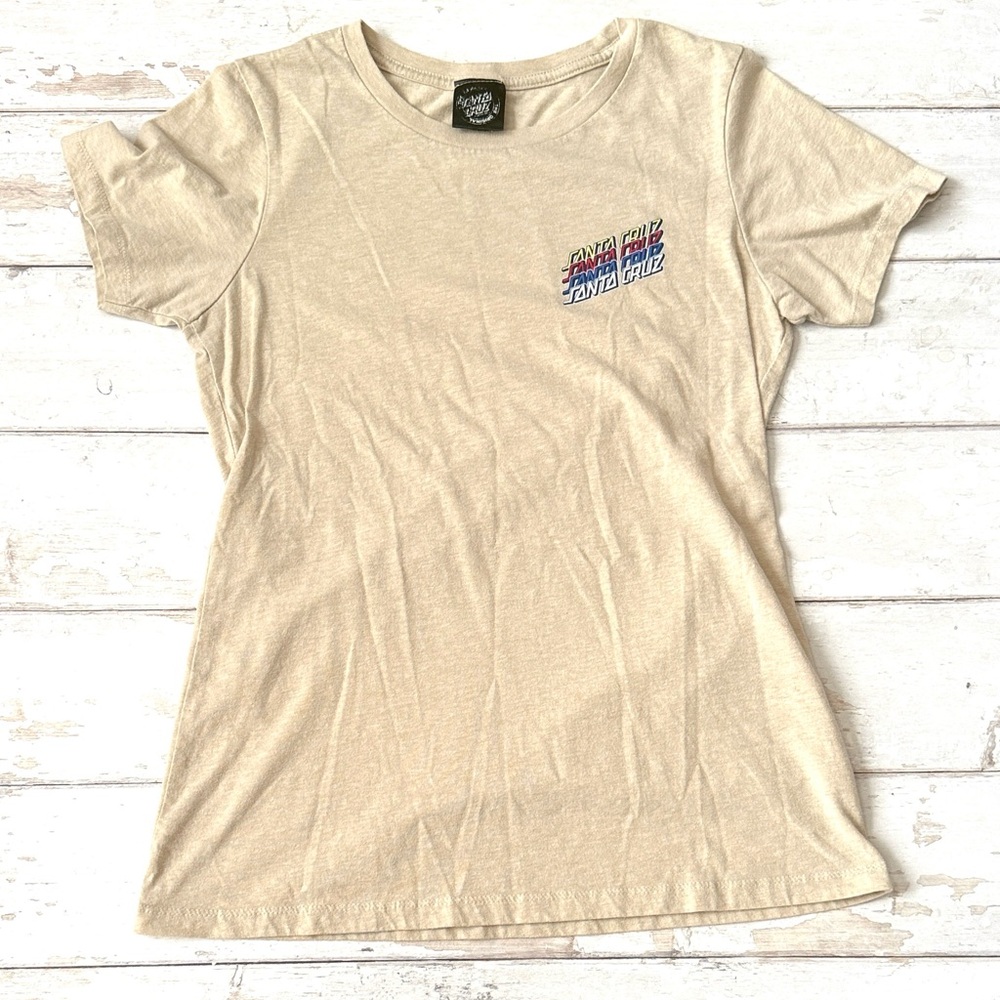 Santa Cruz L/G Women’s Cut Short Sleeve Tee Shirt SC Skateboards Size Large